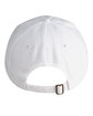 Big Accessories Brushed Twill Unstructured Cap white ModelBack