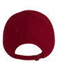 Big Accessories Brushed Twill Unstructured Cap red ModelBack