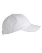 Big Accessories Brushed Twill Unstructured Cap white ModelSide