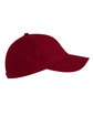 Big Accessories Brushed Twill Unstructured Cap red ModelSide