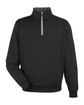 Fairway & Greene Men's Caves Quarter-Zip Tech Pullover blk/ dk sh gr ht OFFront