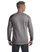 Comfort Colors Adult Heavyweight RSLong-Sleeve Pocket T-Shirt grey ModelBack