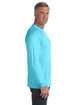 Comfort Colors Adult Heavyweight RSLong-Sleeve Pocket T-Shirt lagoon blue ModelSide