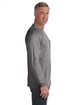 Comfort Colors Adult Heavyweight RSLong-Sleeve Pocket T-Shirt grey ModelSide