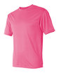 C2 Sport Unisex  Basic Performance T-Shirt pink ModelSide