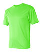 C2 Sport Unisex  Basic Performance T-Shirt lime ModelSide