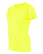 C2 Sport Ladies' Performance T-Shirt safety yelw/ grn ModelSide