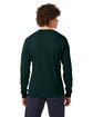 Champion Adult Long-Sleeve T-Shirt dark green ModelBack