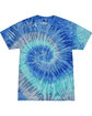 Tie-Dye Adult T-Shirt blue jerry FlatFront