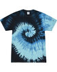Tie-Dye Adult T-Shirt blue ocean FlatFront