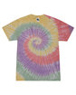 Tie-Dye Adult T-Shirt zen rainbow FlatFront