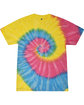 Tie-Dye Adult T-Shirt sunshine FlatFront