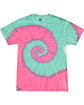 Tie-Dye Adult T-Shirt mint fusion FlatFront