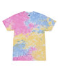 Tie-Dye Adult T-Shirt sherbet FlatFront