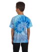 Tie-Dye Youth T-Shirt blue jerry ModelBack
