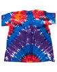 Tie-Dye Unisex Shapes T-Shirt multicolor heart ModelBack