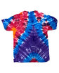 Tie-Dye Unisex Shapes T-Shirt multclr mushroom ModelBack