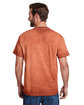 Tie-Dye Adult Oil Wash T-Shirt orange ModelBack