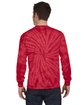 Tie-Dye Adult Long-Sleeve T-Shirt spider red ModelBack