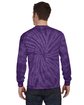 Tie-Dye Adult Long-Sleeve T-Shirt spider purple ModelBack