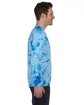 Tie-Dye Adult Long-Sleeve T-Shirt spider baby blue ModelSide