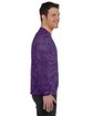 Tie-Dye Adult Long-Sleeve T-Shirt spider purple ModelSide