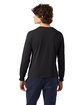 Champion Unisex Long-Sleeve Garment Dyed T-Shirt black ModelBack