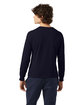 Champion Unisex Long-Sleeve Garment Dyed T-Shirt navy ModelBack