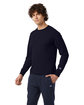 Champion Unisex Long-Sleeve Garment Dyed T-Shirt navy ModelQrt