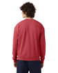 Champion Unisex Garment Dyed Sweatshirt crimson ModelBack