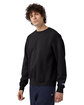 Champion Unisex Garment Dyed Sweatshirt black ModelQrt