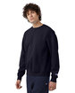 Champion Unisex Garment Dyed Sweatshirt navy ModelQrt