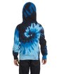 Tie-Dye Youth Pullover Hooded Sweatshirt blue ocean ModelBack