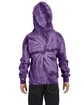 Tie-Dye Youth Pullover Hooded Sweatshirt spider purple ModelBack