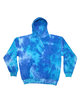 Tie-Dye Youth Pullover Hooded Sweatshirt blue mix FlatFront