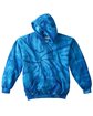 Tie-Dye Youth Pullover Hooded Sweatshirt spider royal FlatFront