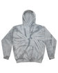 Tie-Dye Youth Pullover Hooded Sweatshirt spider silver FlatFront
