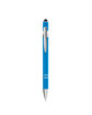 CORE365 Rubberized Aluminum Click Stylus Pen electric blue ModelSide