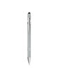 CORE365 Rubberized Aluminum Click Stylus Pen platinum ModelSide