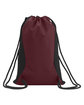 CORE365 Drawstring Bag burgundy ModelBack