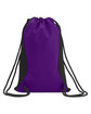 CORE365 Drawstring Bag campus purple ModelBack