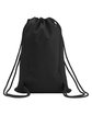 CORE365 Drawstring Bag black ModelBack