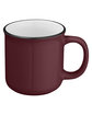 CORE365 12oz Ceramic Mug burgundy ModelQrt