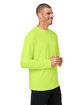 CORE365 Unisex Capital Long-Sleeve Performance T-Shirt safety yellow ModelQrt