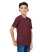 CORE365 Youth Capital Performance T-Shirt burgundy ModelQrt