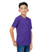 CORE365 Youth Capital Performance T-Shirt campus purple ModelQrt