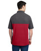 CORE365 Men's Fusion ChromaSoft Colorblock Polo cl red/ crbn hth ModelBack