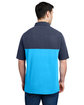 CORE365 Men's Fusion ChromaSoft Colorblock Polo elc bl/ cl nv ht ModelBack