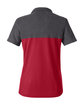 CORE365 Ladies' Fusion ChromaSoft Colorblock Polo cl red/ crbn hth OFBack