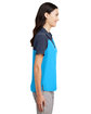 CORE365 Ladies' Fusion ChromaSoft Colorblock Polo elc bl/ cl nv ht ModelSide